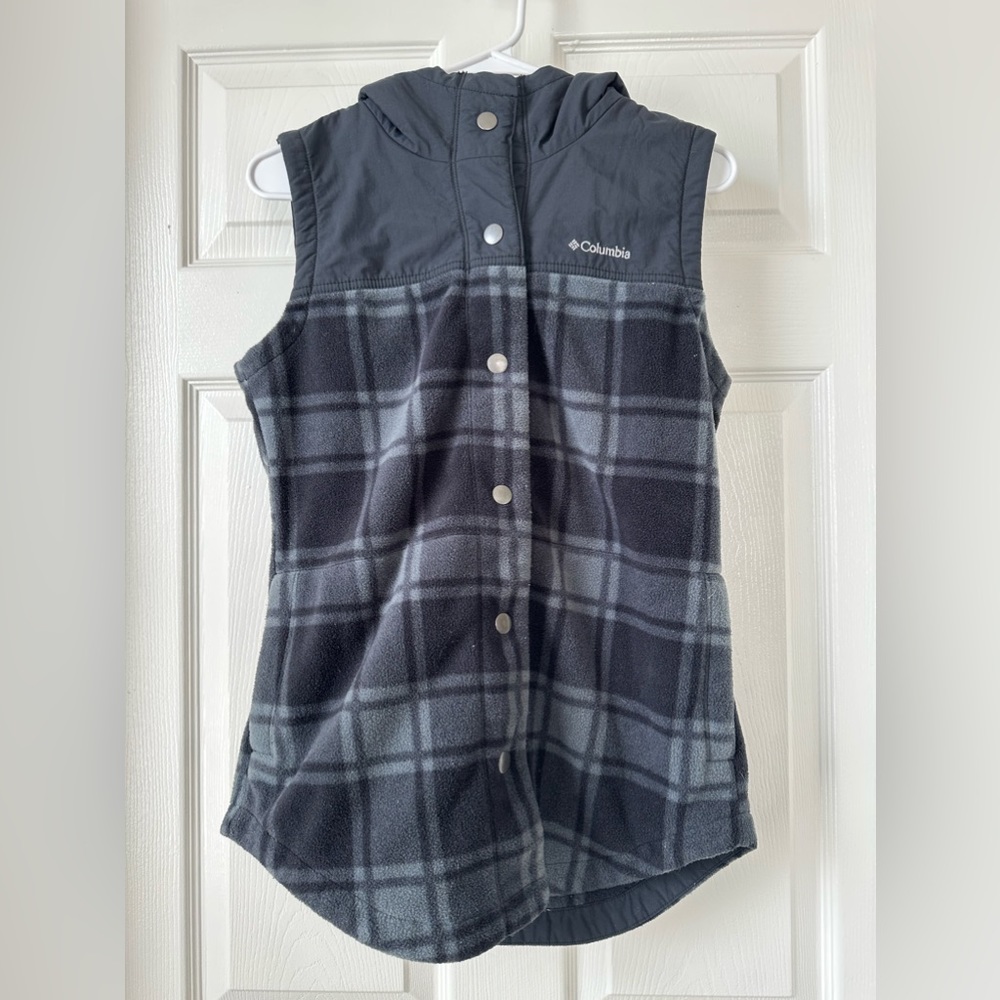 Colombia vest, size small, black/gray